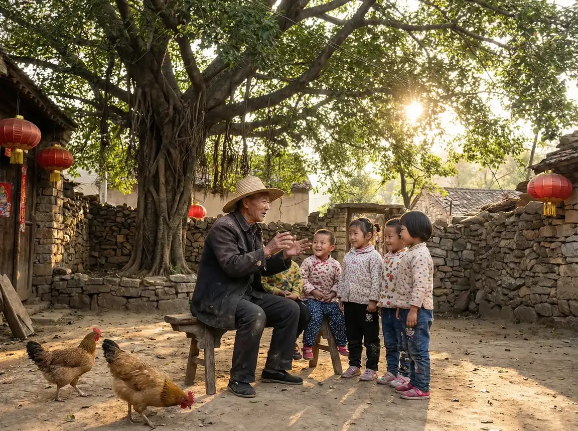 老人在大榕树下给孩子们讲故事 - 蜘蛛侠英雄归来在线观看完整版 乡村记忆